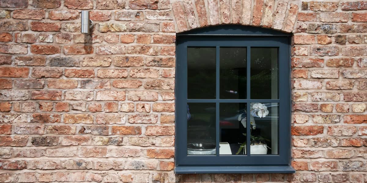 Window at rural estate home