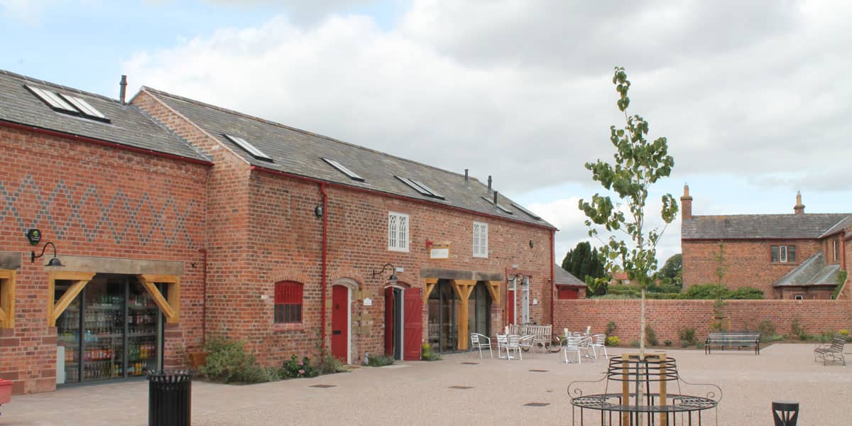 Exterior of barn conversion near Chester