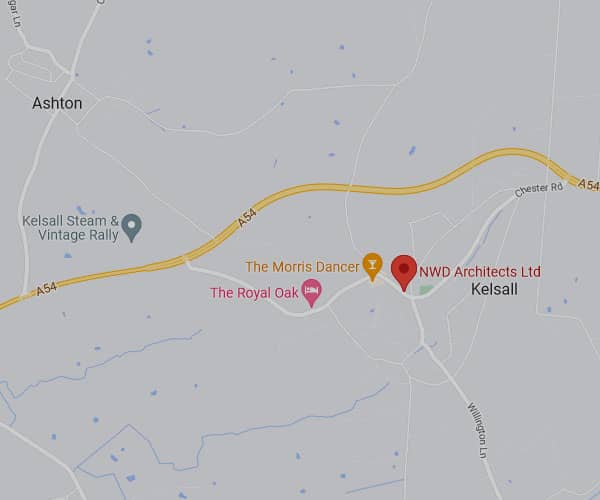 Map showing Kelsall
