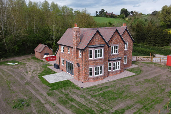 Detached bespoke house near Chester